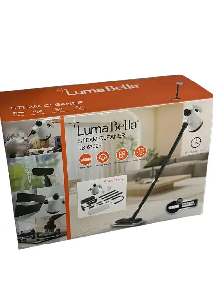 Паровой очиститель LumaBella LB-63029 с насадками 1200Вт Белый - фото 2