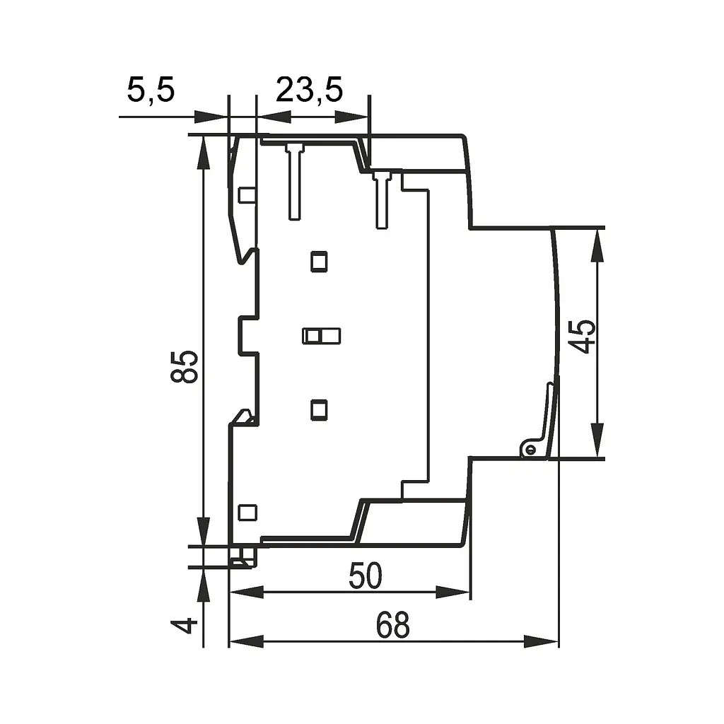 Модульний контактор 4п 63А 4НВ VF-RS-MC4O-63 VIDEX RESIST VIDEX (27915-000) - фото 4
