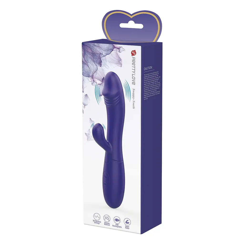 Вібратор з кліторальною стимуляцією Pretty Love Snappy Youth, 30 vibration functions PRETTY LOVE BI-014173L 101957 - фото 8