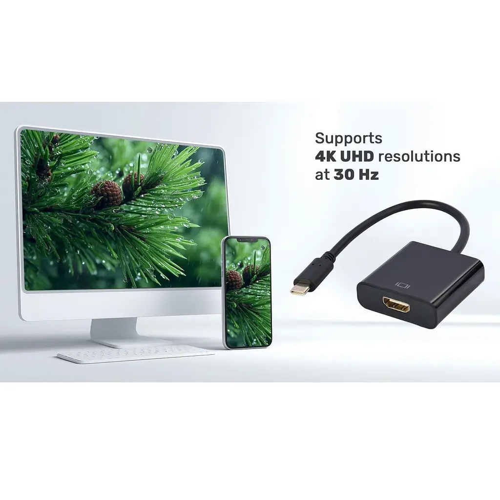 Перехідник Cablexpert USB Type-C на HDMI A-CM-HDMIF-03 (A-CM-HDMIF-03) - фото 3