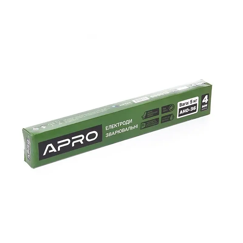 Електроди зварювальні Apro АНО-36 AC/DC 5 кг 4 мм 30412 - фото 8