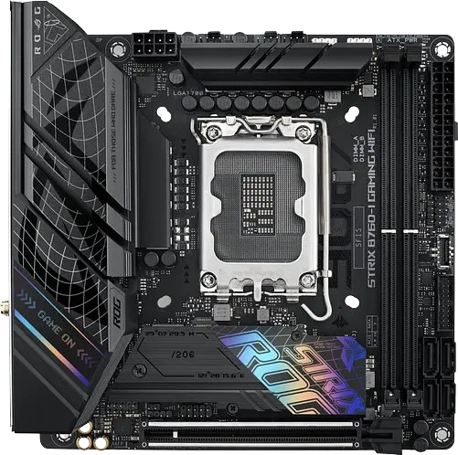Материнська плата Asus B760-I ROG Strix Gaming Wi-Fi LGA 1700 (ROG STRIX B760-I GAMING WIFI) Б/В - фото 3