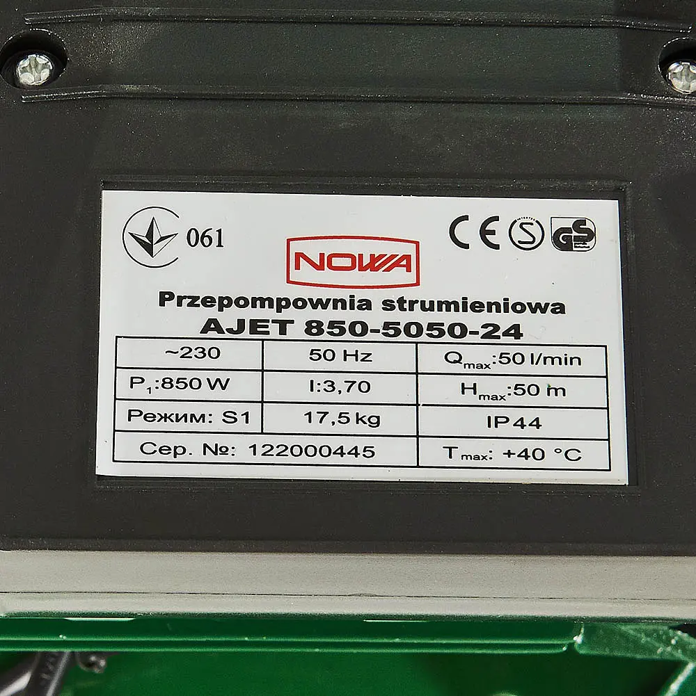 Насосная станция струйная Nowa AJET 850-5050-24 (148866) - фото 6