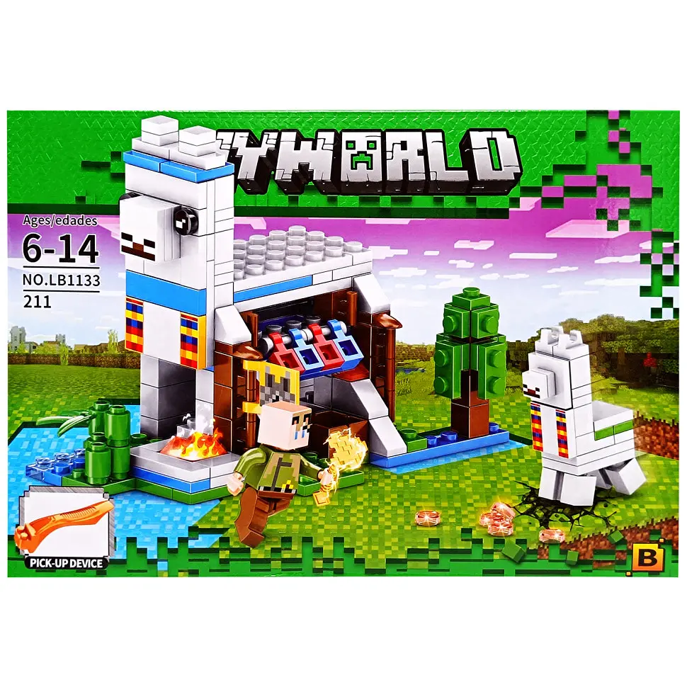 Конструктор Minecraft, LB1133, 219 деталей, 32x22x5 см, (В ассортименте) - фото 4