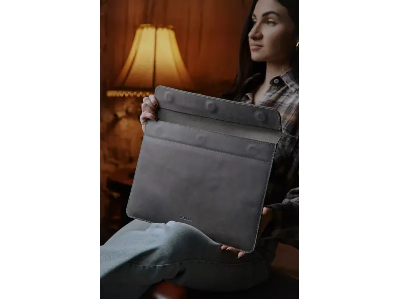 Чохол для ноутбука InCarne Klouz MacBook Pro 16 2019-2025 (вінтажний) сірий (klouz-gray-vintage-pro-16) - фото 6