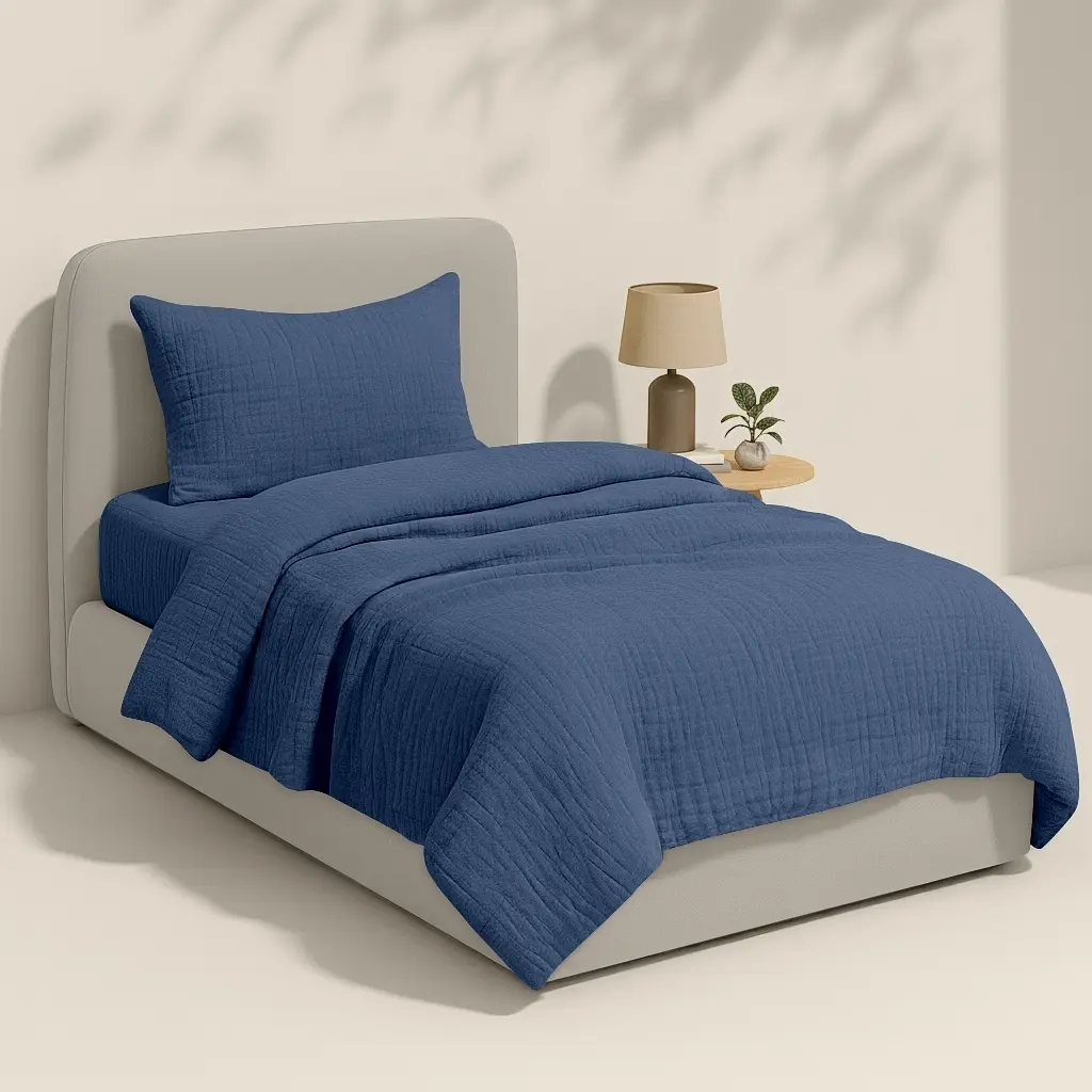 Дитяча постіль Cosas Denim без простирадла муслін 110х140 см (Set_Muslin_026Denim_140_2) - фото 2