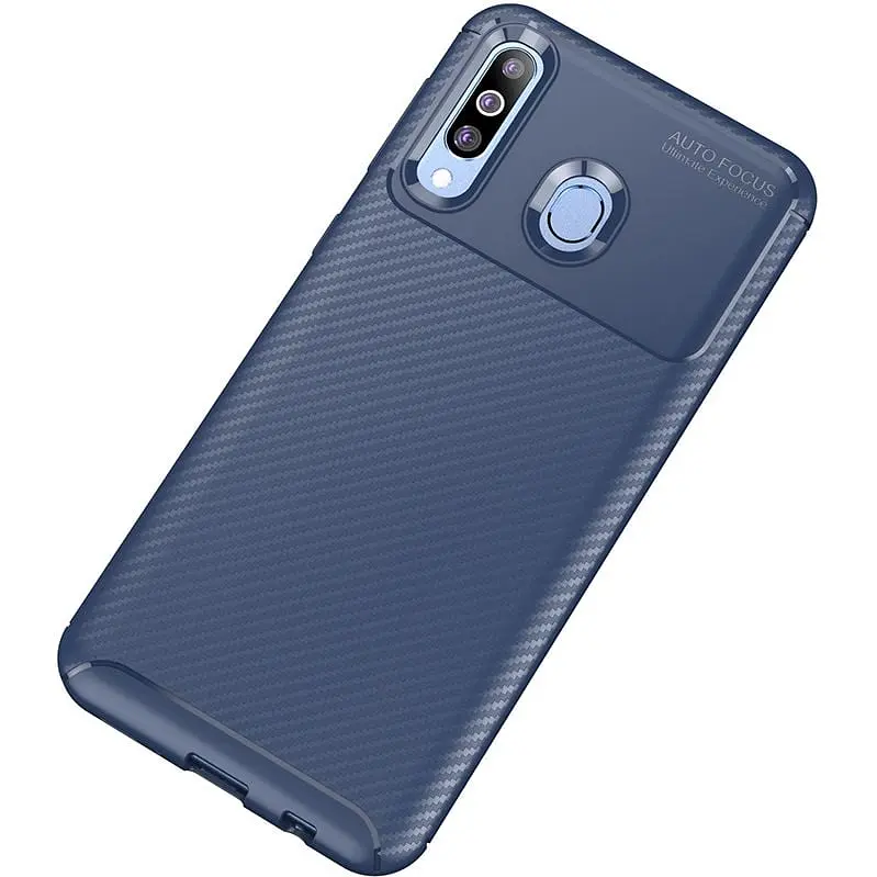 Чохол-накладка Toto TPU Carbon Fiber 1.5 mm Case Samsung Galaxy A40s/M30 Dark Blue - фото 2
