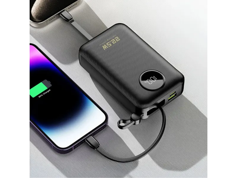 Зовнішній акумулятор (Power Bank) Dudao 20000mAh K14+ 22.5W Black (6977196680016) - фото 6