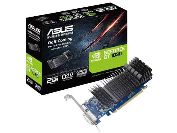 Відеокарта GeForce GT 1030 2GB Asus Silent (GT1030-SL-2G-BRK) - фото 4