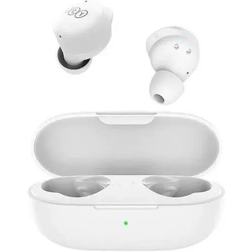 Бездротові навушники QCY T17 TWS гарнітура біла - фото 2