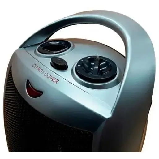 Тепловентилятор Crownberg CB-7749 побутовий обігрівач дуйчик з функцією обертання 1500 Вт Grey - фото 5