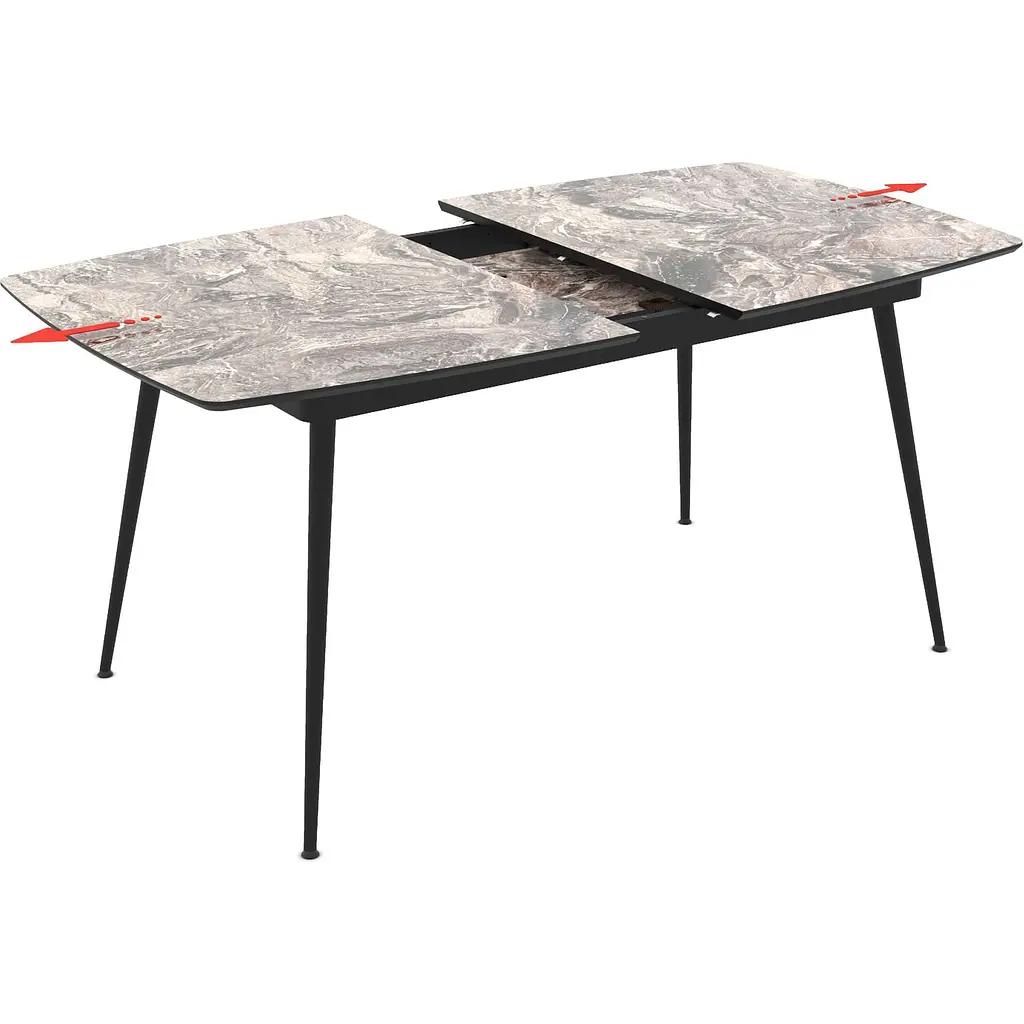 Стол Avanti YENSE Cosmos Glossy 125-165x80 см - фото 2