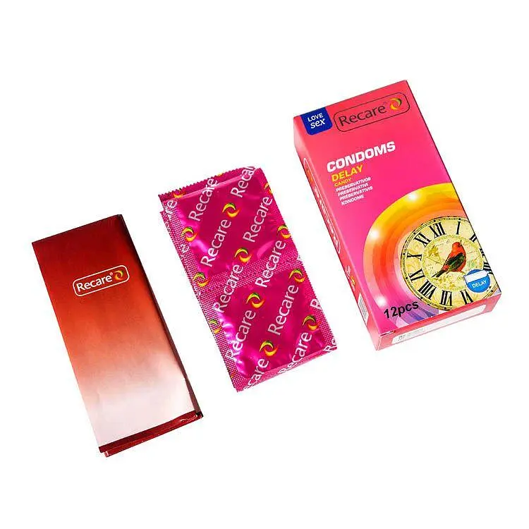 Презервативи Recare Delay Candy Condoms 12 шт, пролонгувальний ефект, цукерковий аромат - фото 3