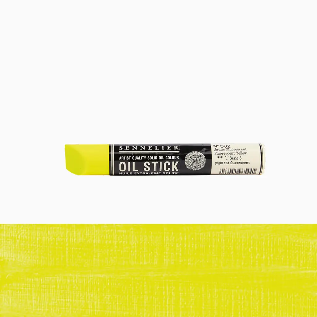 Фарба олійна у формі пастелі Sennelier Oil Stick, 38 мл, S3, Неоновий жовтий (Neon Yellow) - фото 2