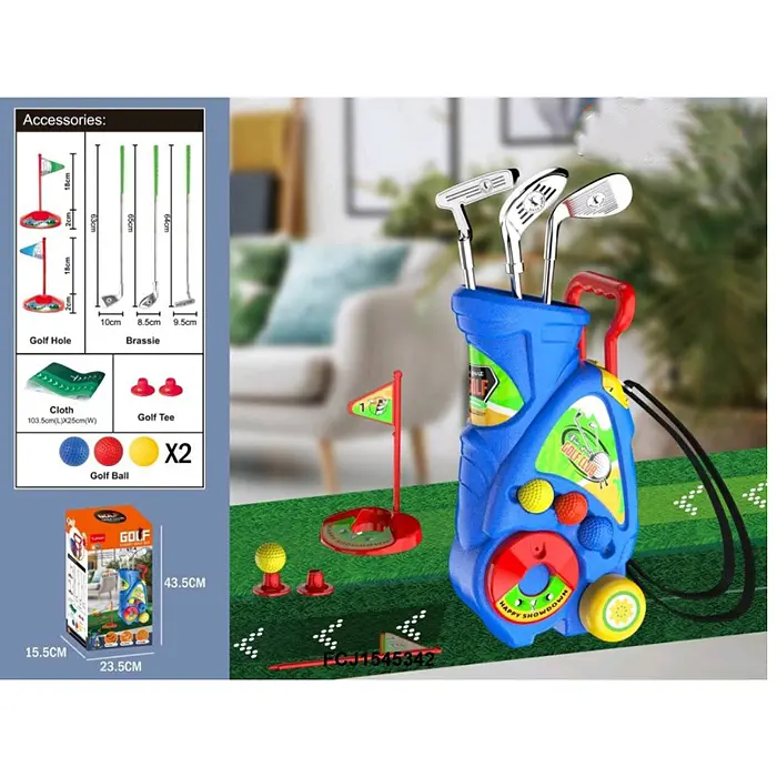 Ігровий набір A-Toys «Гольф»: 3 ключки, 3 м'ячики, ігрове поле, візок і прапорець MR1636 - фото 2