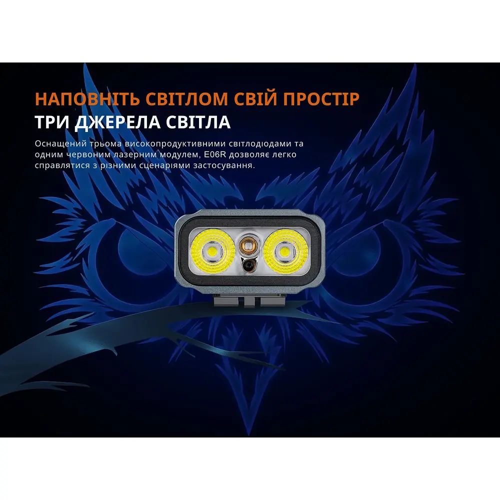 Ліхтар наключний Fenix E06R сірий - фото 9