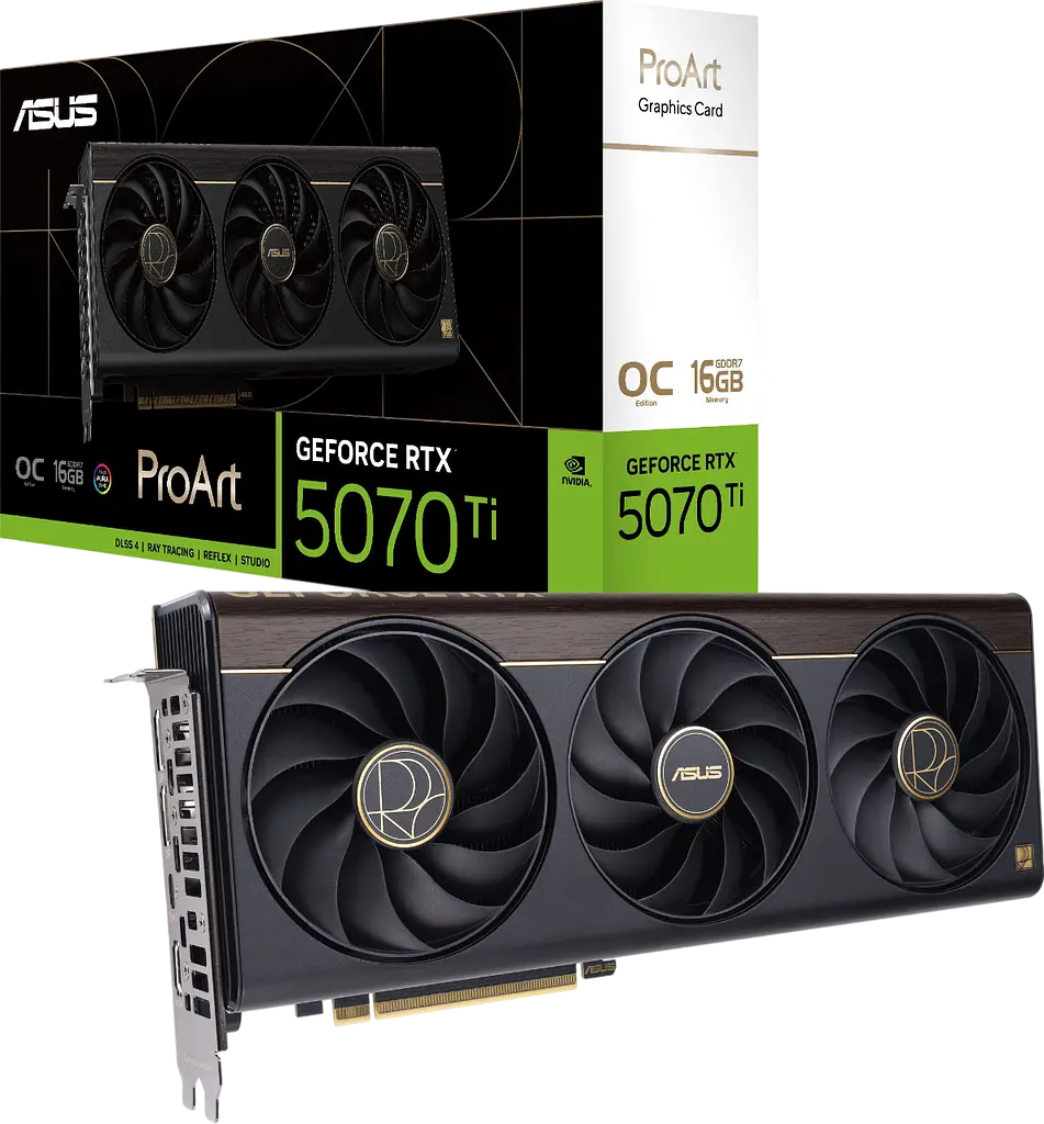 Відеокарта GeForce RTX 5070 Ti 16GB Asus Proart OC (PROART-RTX5070TI-O16G)