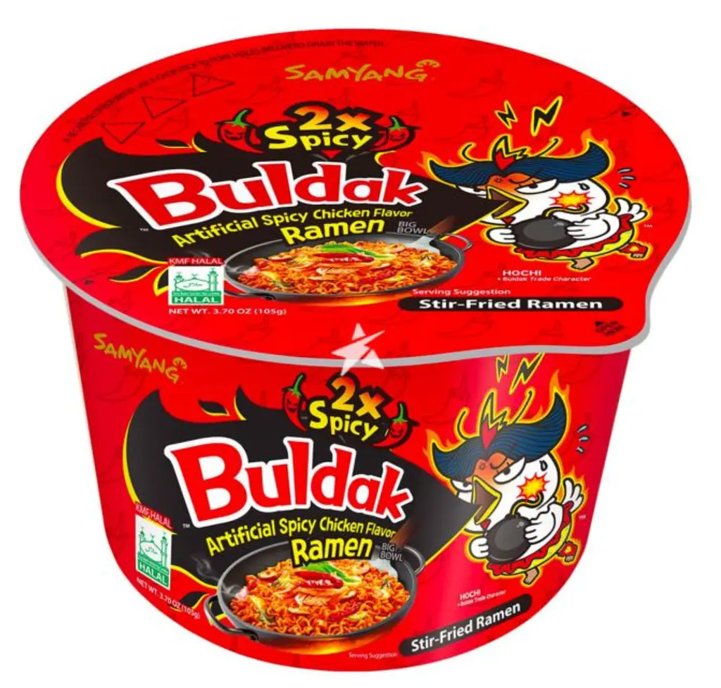 Локшина швидкого приготування Samyang Buldak 2X Spicy зі смаком гострої курки 105 г