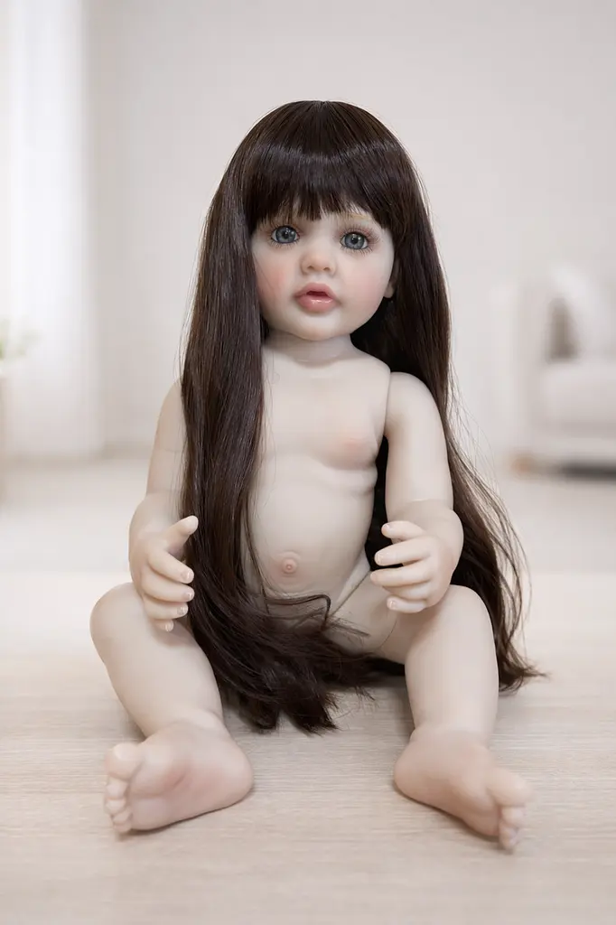 Реалістична Кукла Реборн 55 см повністю силіконова Doll Reborn Baby Born К0100511 - фото 4