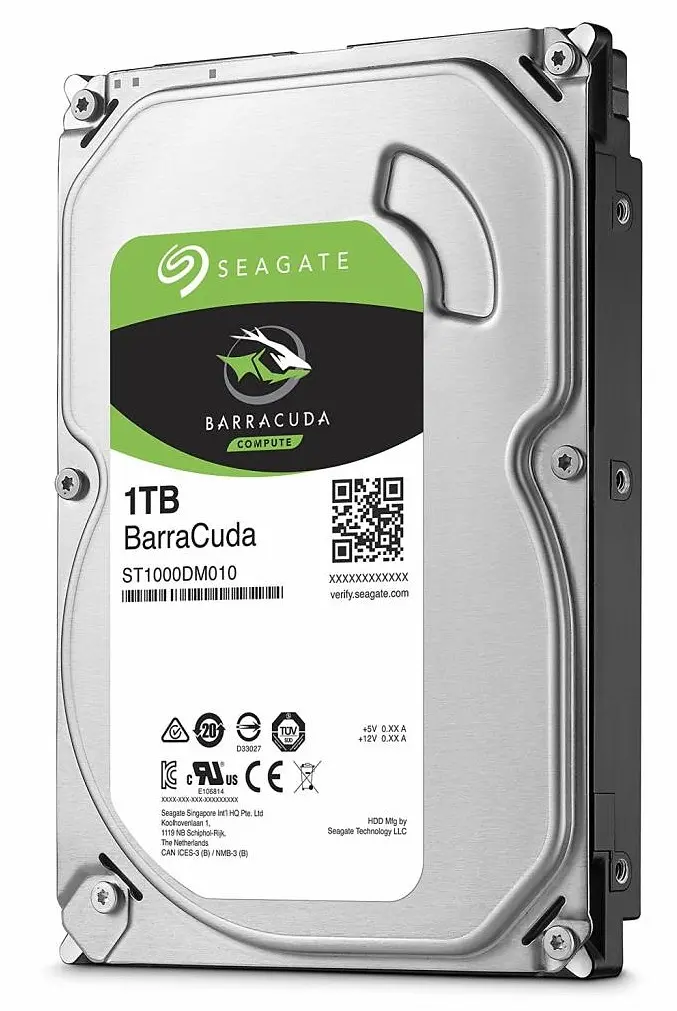 Жесткий диск HDD SATA Seagate BarraCuda 7200 об/мин 1,0 ТБ 64 МБ (ST1000DM010) - фото 3