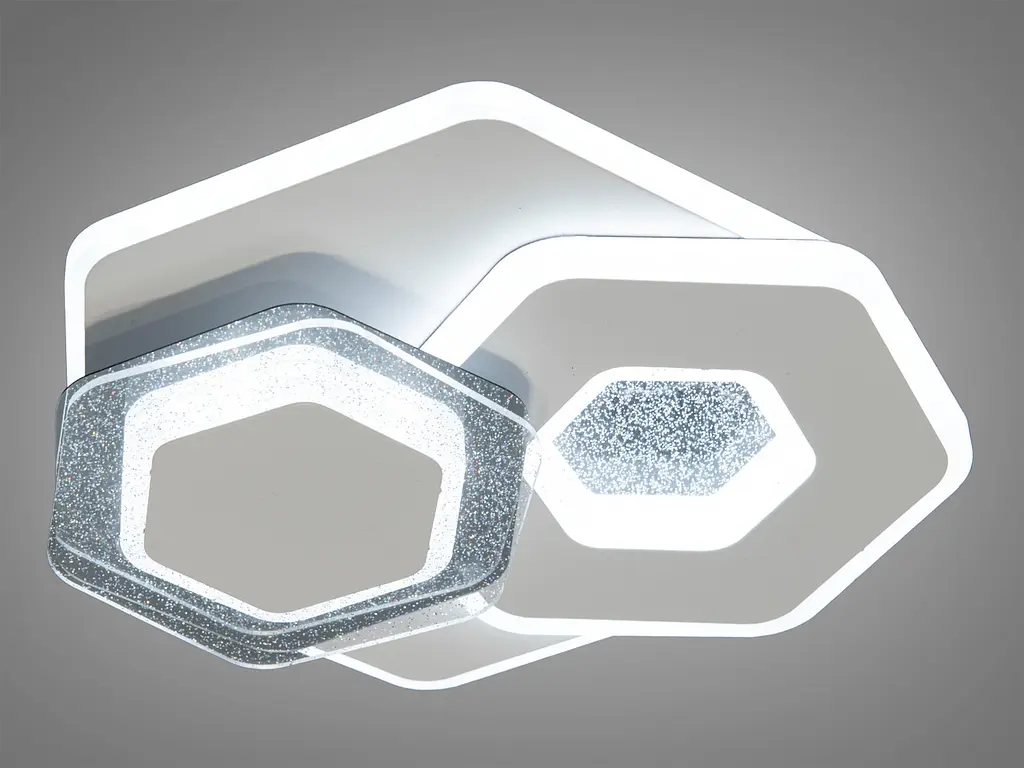 Світильник стельовий LED Diasha 4339, 38W, 2090 лм, 3000K, білий, універсальний стиль, IP20, діаметр 20 см - фото 3