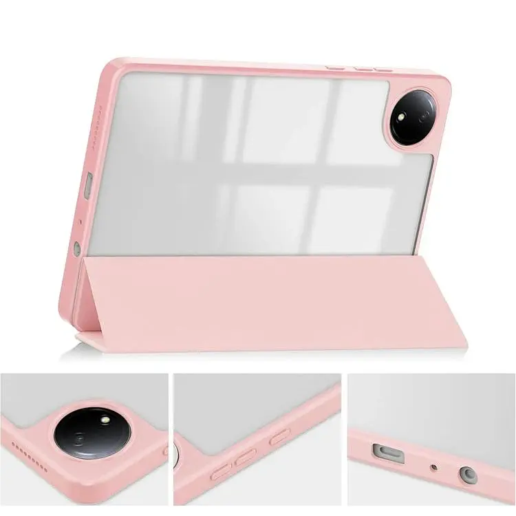 Чохол-книжка BeCover Soft Edge TPU з кріпленням для стілусу для Xiaomi Redmi Pad SE 8.7" Pink (712570) - фото 3