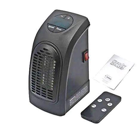 Портативний обігрівач теплик з пультом керамічний тепловентилятор Handy Heater 400 Вт чорний