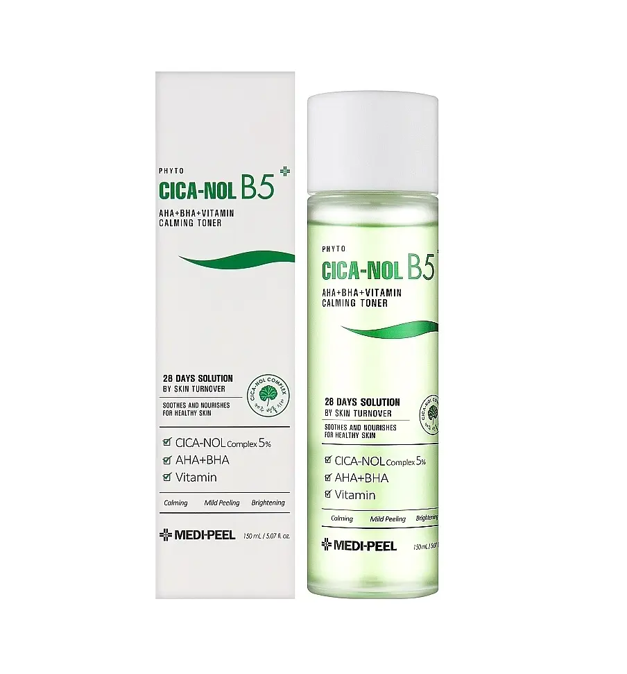 Успокаивающий тонер для лица Phyto Cica-Nol B5 AHA BHA Vitamin Calming Toner Medi-Peel 150 мл - фото 2