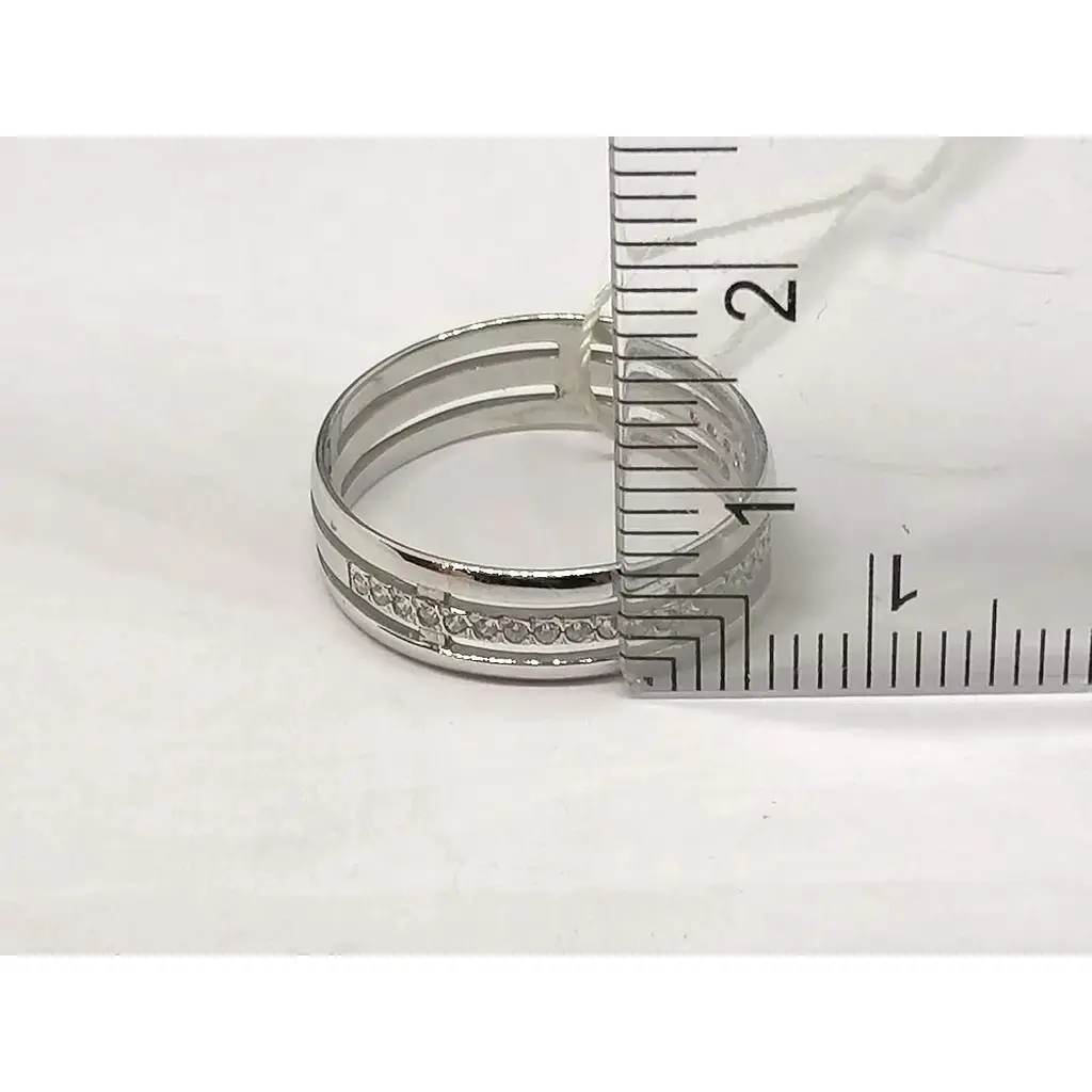 Золоте кільце Імперія золота з фіанітами. КВ1016БИ 18,5 - фото 4