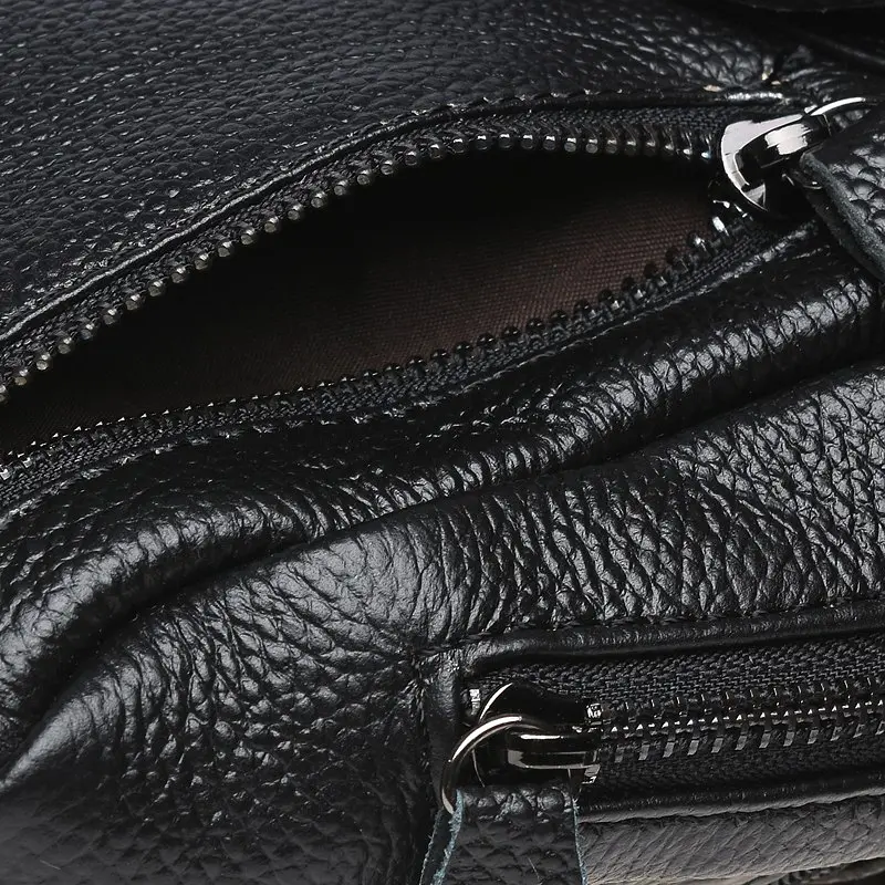 Чоловічий рюкзак Borsa Leather K1029 32x21x5 см Чорний (11003) - фото 7