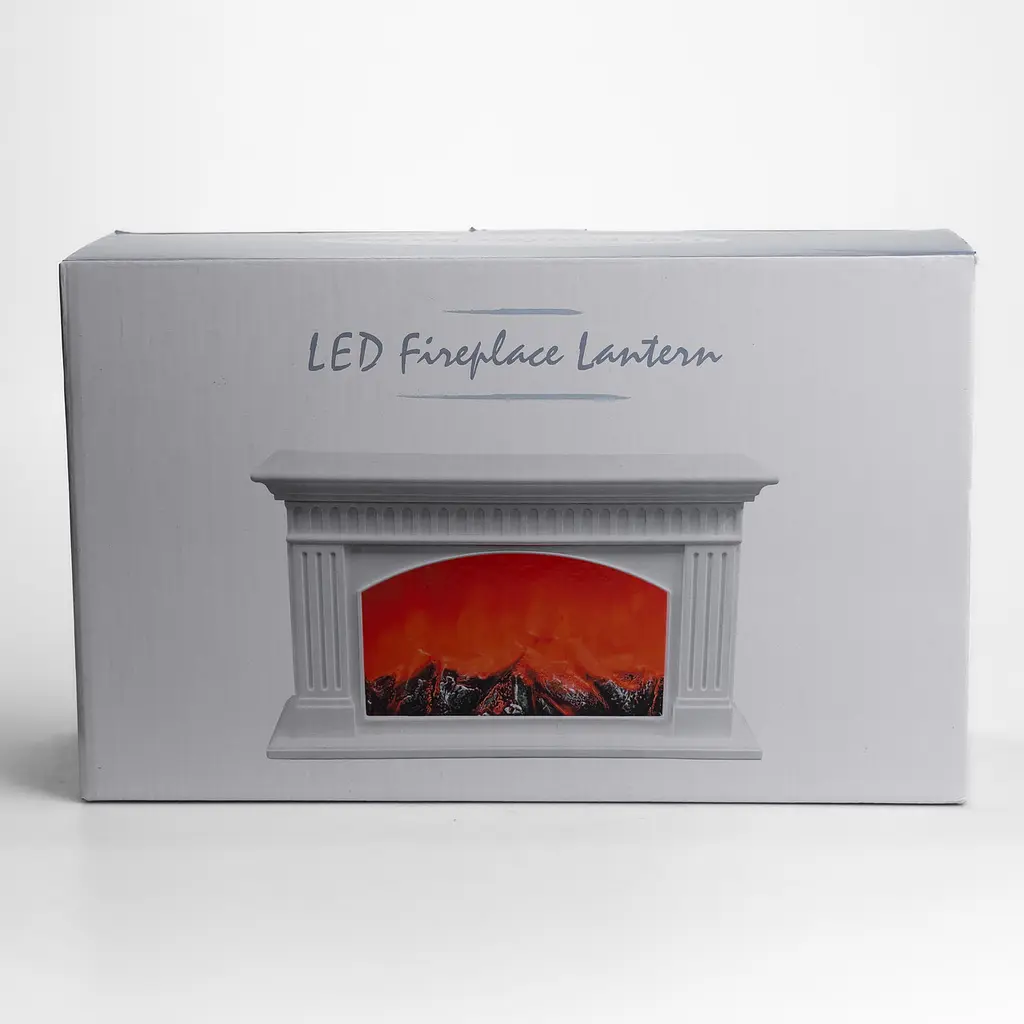 Камін декоративний з LED-підсвіткою 35*11.5*21 см, білий Yiwu 2026-CR-3-2 - фото 8