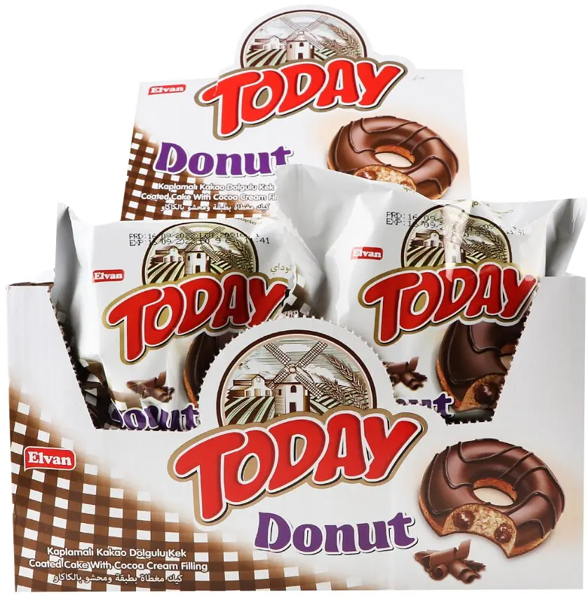 Кекс Today Donut в шоколадній глазурі з шоколадним кремом 50 г (788913) - фото 3