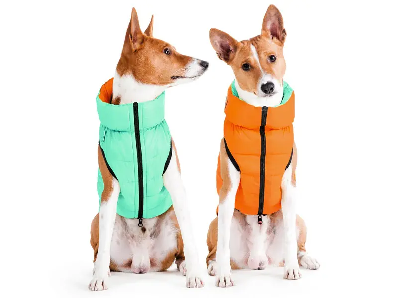 Курточка для животных Airy Vest Lumi двусторонняя L 55 мятно-оранжевая (2293) - фото 3