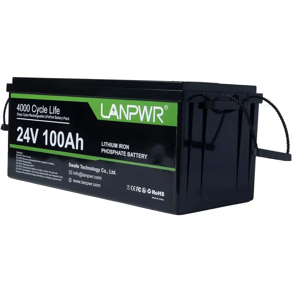 Аккумулятор LanPWR LiFePO4 24V 25.6V/100Ah/2560Wh [LANPWR-24-100] [125502] - фото 4