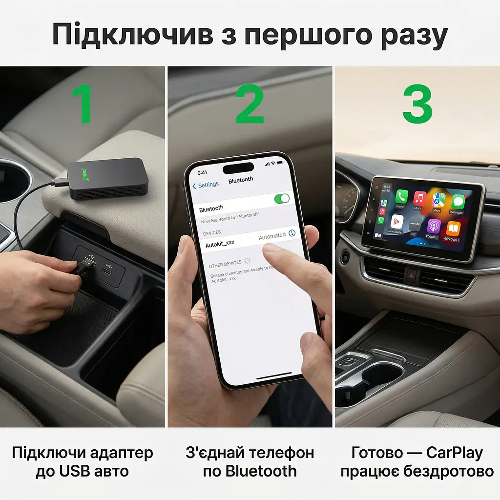 Адаптер CarlinKit 5.0 2air для бездротового Apple CarPlay або Android Auto (CPC200 2air) - фото 3