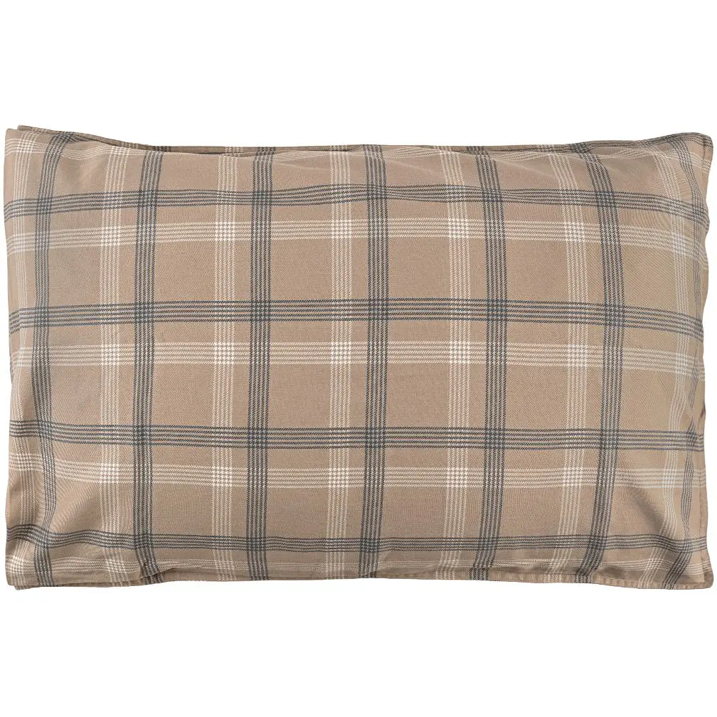 Наволочка МВМ My Home Тартан 70x50 см сіро-бежева (BL-P-04 GRAY/BEIGE)