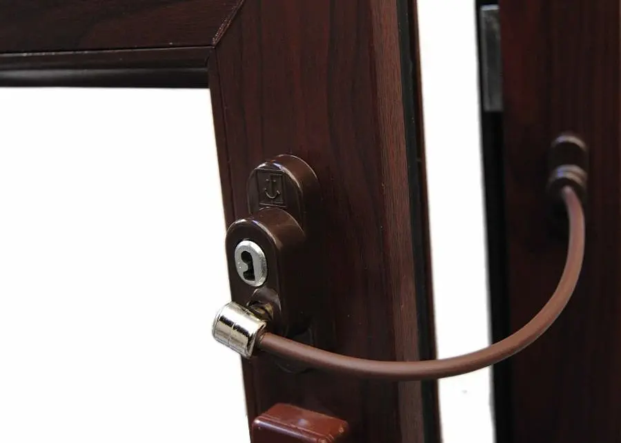 Замок безпеки з тросом Safety Lock SL2 Коричневий - фото 3