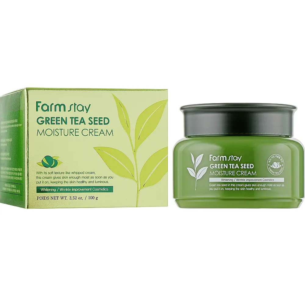 Крем для лица FarmStay Green Tea Seed Moisture Cream 100 г - фото 2