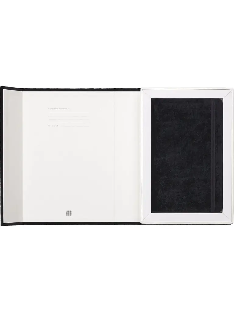 Записник Moleskine Velvet середній, Лінійка Чорний + бокс (LCNBVELVQP060D) - фото 2