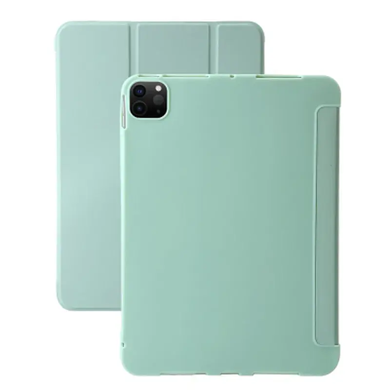 Чохол до планшета BeCover Tri Fold Soft TPU Silicone Apple iPad Pro 11" M5 2025 Light Green (715992) - фото 6