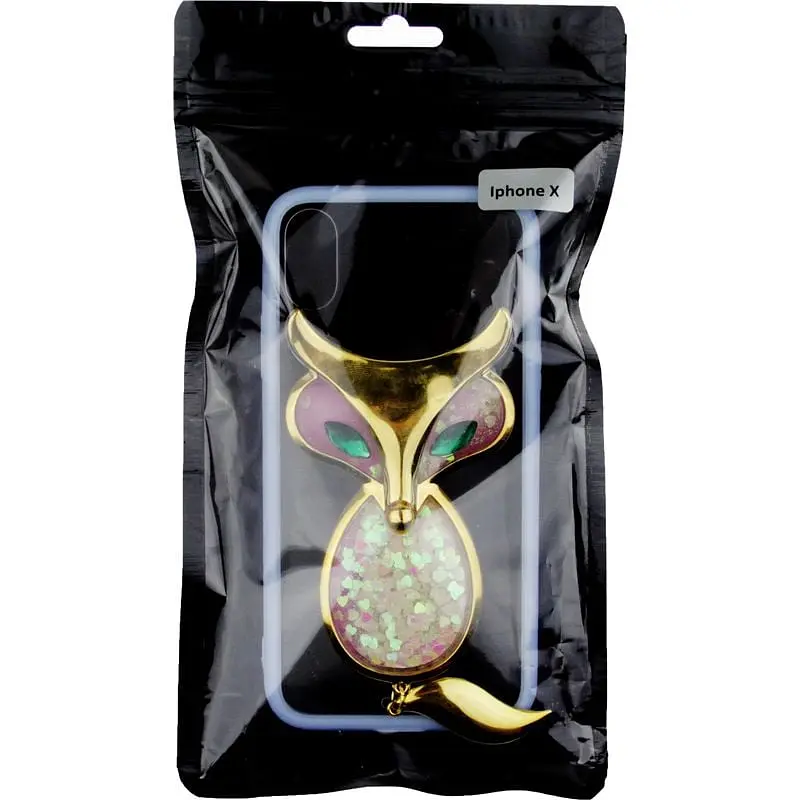 Чохол-накладка Toto TPU Case Decorative Stones IPhone X A Fox Purple - фото 2