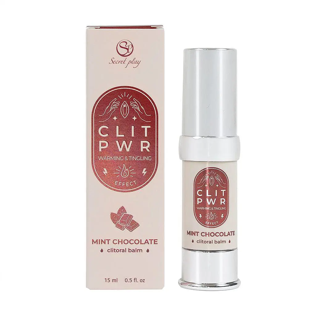 Бальзам для клітора з вібрацією - Secret Play Clit Pwr Mint Chocolate, 15 мл