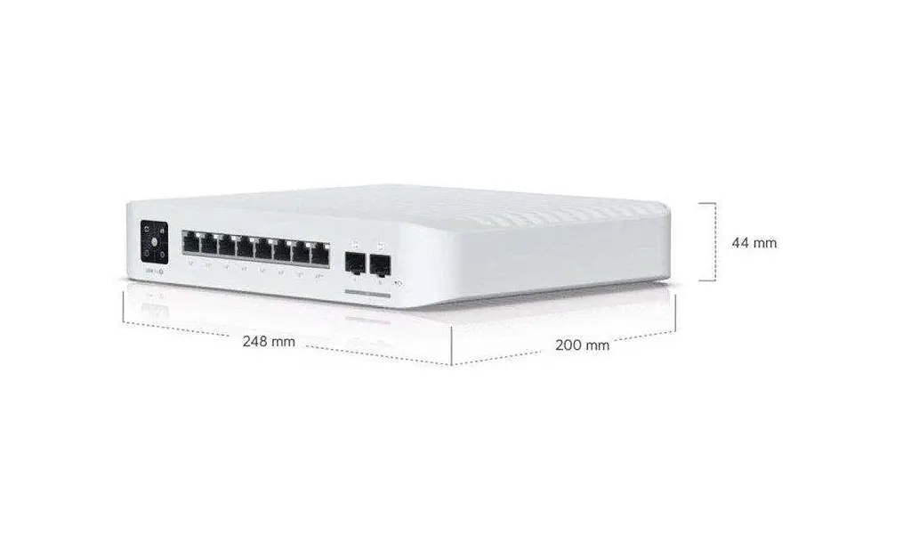 Комутатор керований рівня 3 Ubiquiti Pro 8 PoE (USW-PRO-8-POE) - фото 5