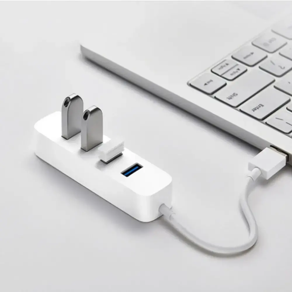 Хаб XiaomiUSB3.0 Line Splitter XMFXQ01-QM White - фото 3