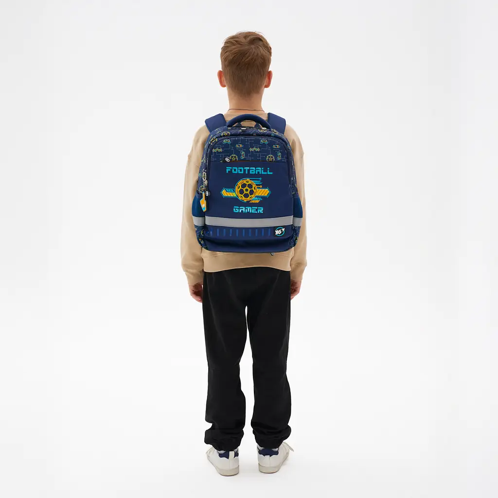 Рюкзак шкільний YES S-52 Ergo Football Gamer 36х28х13 см Різнокольоровий (559891) - фото 10