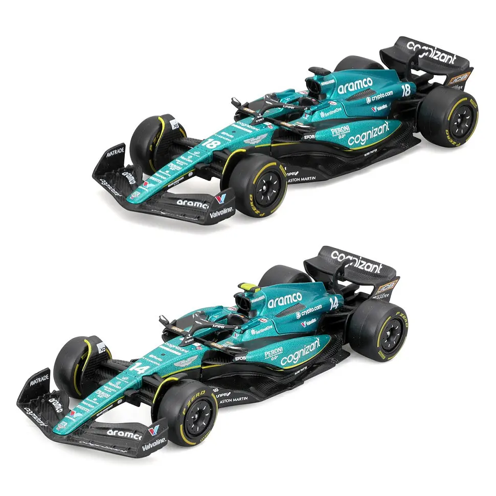 Колекційна автомодель "Aston Martin AMR23 (2023)" Bburago 18-38090, 1:43 масштаб - фото 7