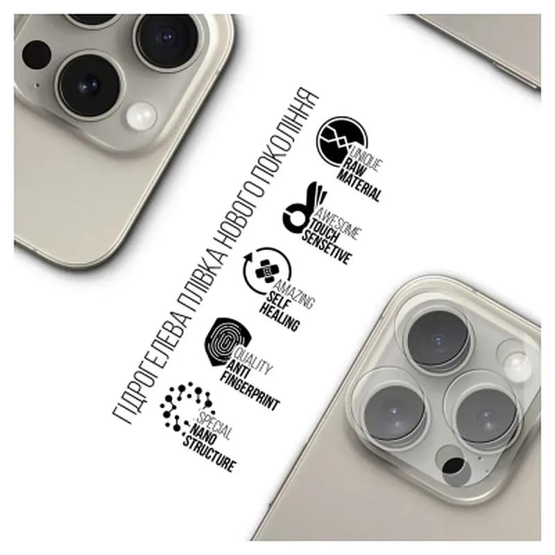 Плівка захисна Armorstandart for Camera Apple iPhone 15 Pro 6 pcs (ARM72556) - фото 2