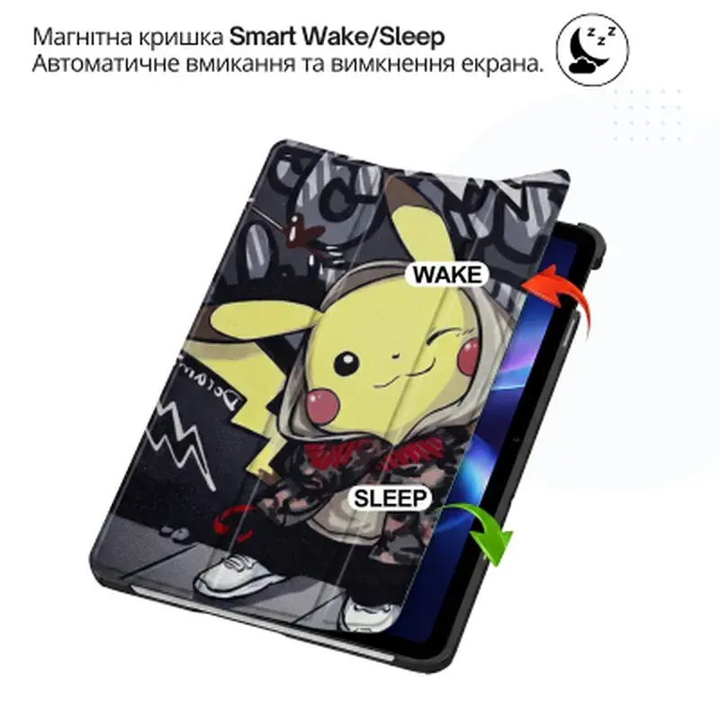 Чохол до планшета BeCover Smart Case Xiaomi Redmi Pad 2 SE 9.7" (2026) Pikachu (715838) - фото 6