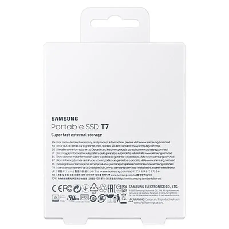 Накопичувач SSD USB 3.2 2TB T7 Samsung (MU-PC2T0T/WW) - фото 11