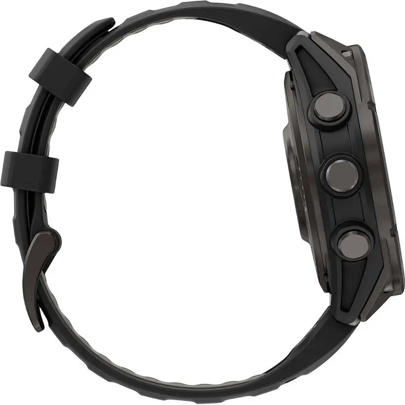 Смарт-годинник Garmin Fenix 8 Pro AMOLED Sapphire 47mm Carbon Gray DLC Titanium with Black/Pebble Gray Silicone Band (010-03198-01) [145042] - фото 7
